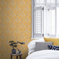 0251CRWHEAT - Cranford Wallpaper - Wheat Yellow - Little Greene