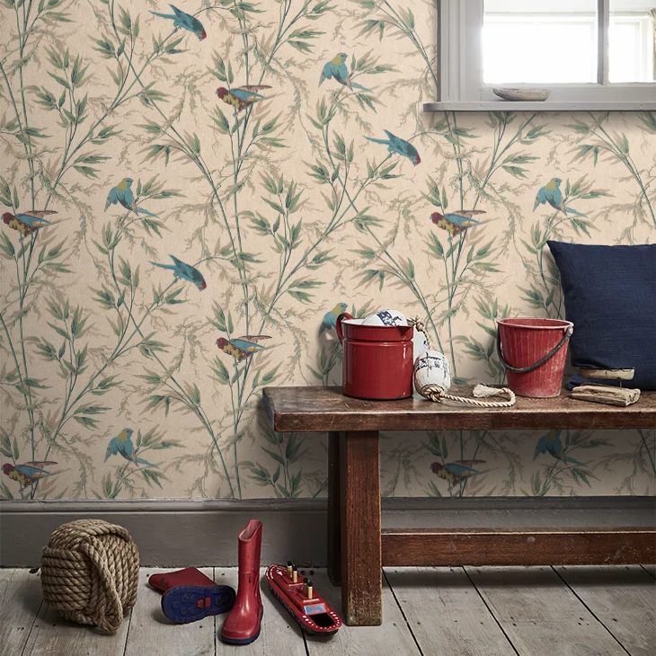 0251GOPARCH - Great Ormond St Wallpaper - Green - Little Greene