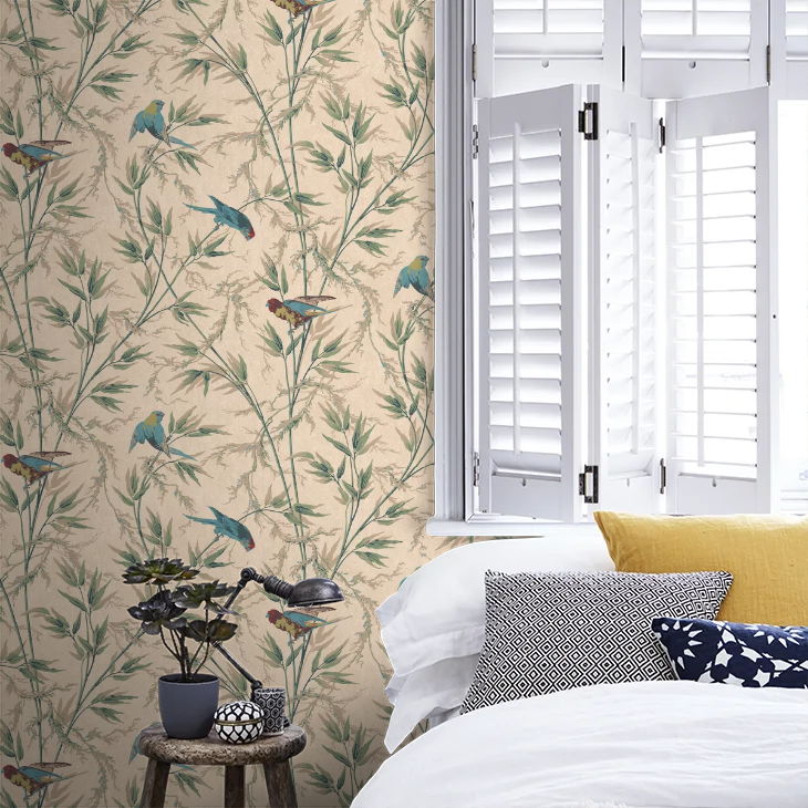 0251GOPARCH - Great Ormond St Wallpaper - Green - Little Greene