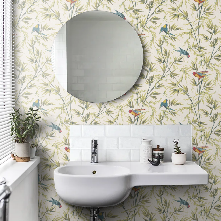 0251GOTROPI - Great Ormond St Wallpaper - Tropical - Little Greene