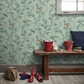 0251GOVERDI - Great Ormond St Wallpaper - Aqua and Green - Little Greene