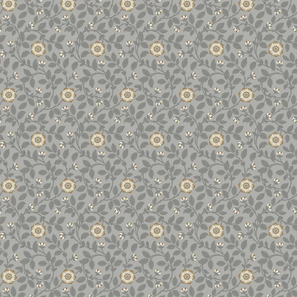 0251RGPLATI - Richmond Green Wallpaper - Platinum - Little Greene