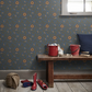 0251RGREVIB - Richmond Green Wallpaper - Revival Blue - Little Greene
