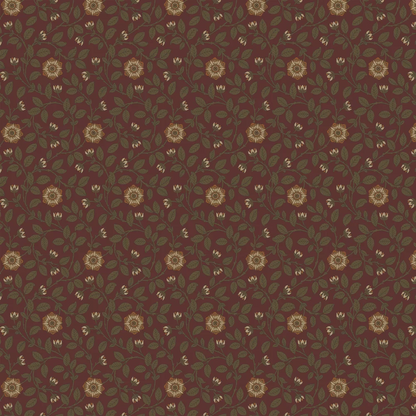 0251RGREVIR - Richmond Green Wallpaper - Revival Red - Little Greene
