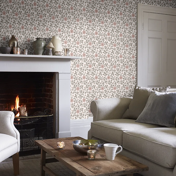 0251RGSTELL - Richmond Green Wallpaper - Stella - Little Greene