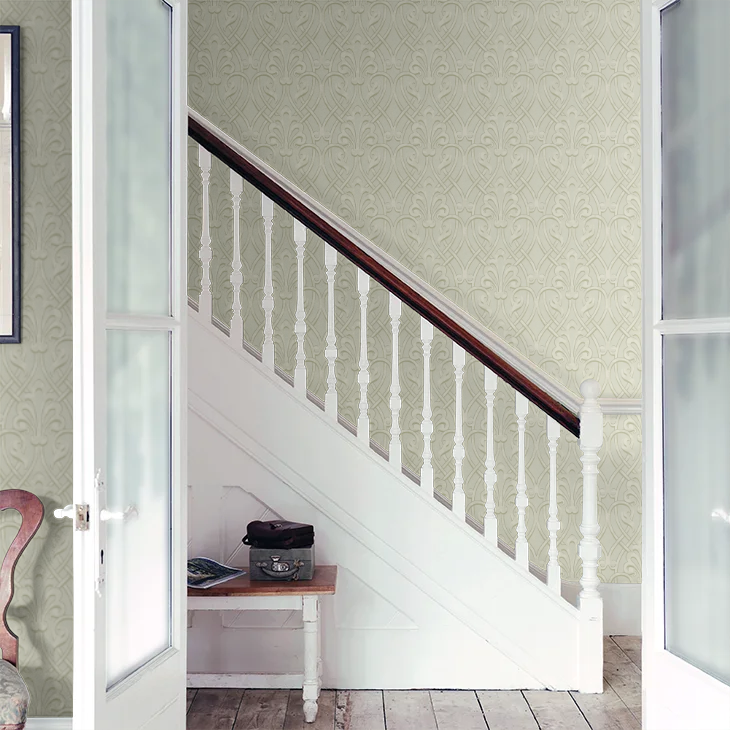 0256BKLAURE - Brook Street Wallpaper - Laurel - Little Greene