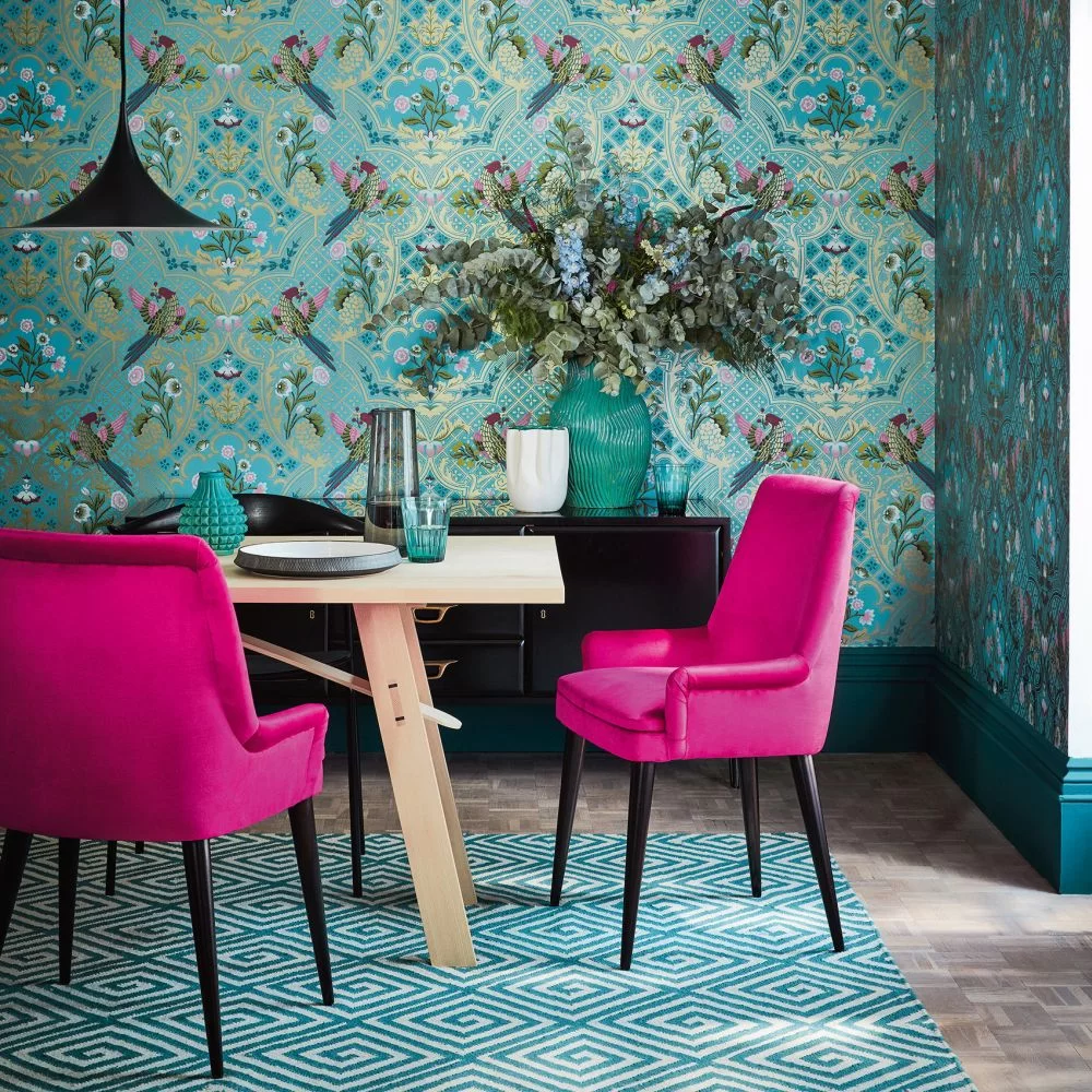 0256BREMPRE - Brodsworth Wallpaper - Empress - Little Greene