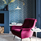 0256CTBLUEP - Carlton House Terrace Wallpaper - Blue Plume - Little Greene