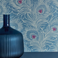 0256CTBLUEP - Carlton House Terrace Wallpaper - Blue Plume - Little Greene
