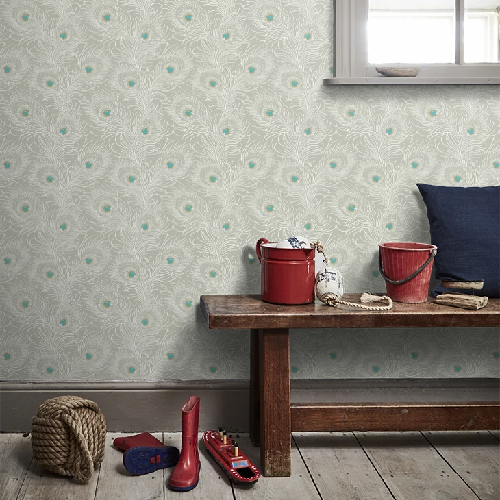 0256CTPOMPO - Carlton House Terrace Wallpaper - Pompon - Little Greene