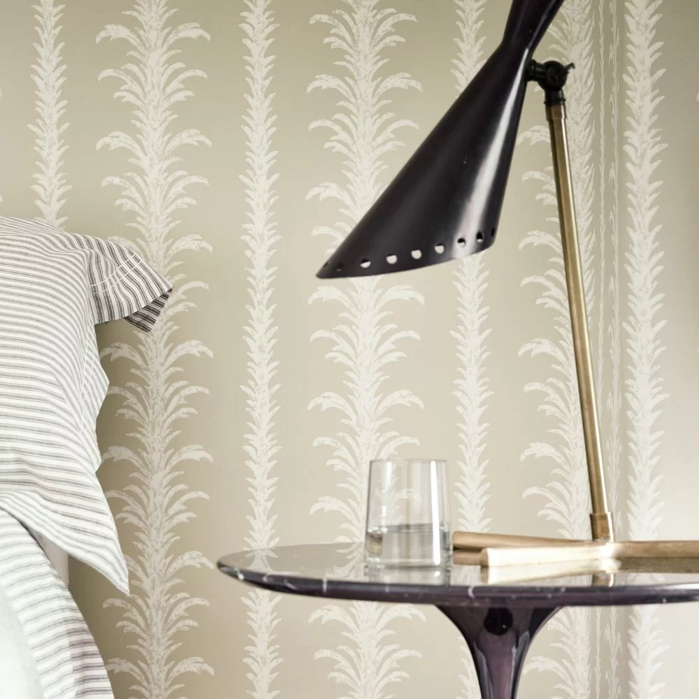 0256LASTONE - Lauderdale Wallpaper - Stone - Little Greene