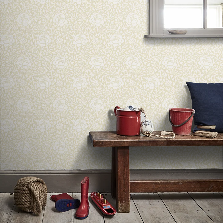 0256LWFROST - Lansdowne Walk Wallpaper - Frost - Little Greene