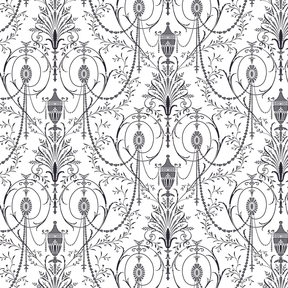 0256MAGLACE - Marlborough Wallpaper - Glace - Little Greene