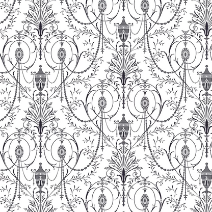 0256MAGLACE - Marlborough Wallpaper - Glace - Little Greene