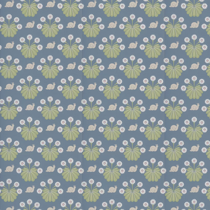 0260BUJUNIP - Burges Snail Wallpaper - Juniper - Little Greene