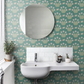 0260BUOCEAN - Burges Snail Wallpaper - Ocean - Little Greene