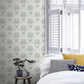 0260BUSILVE - Burges Snail Wallpaper - Silver - Little Greene
