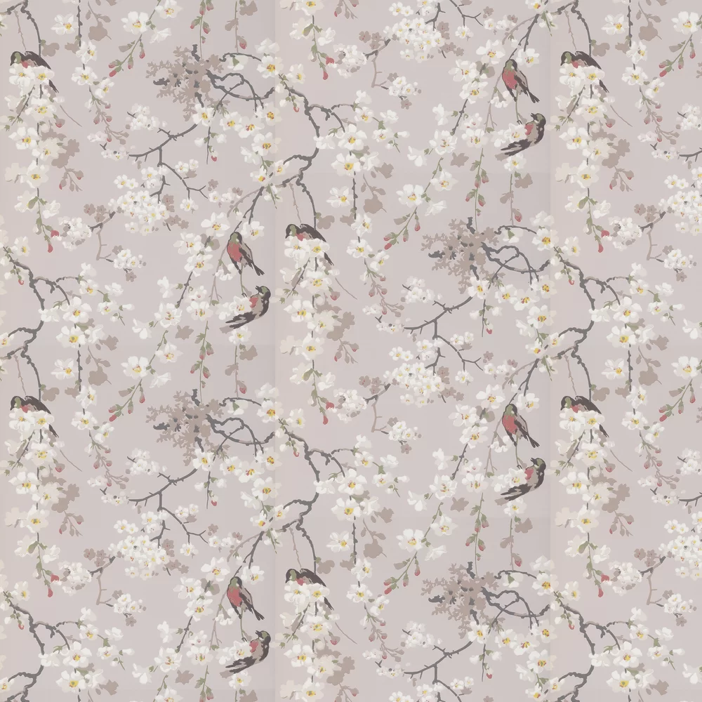 0260MAGREYZ - Massingberd Blossom Wallpaper - Grey - Little Greene