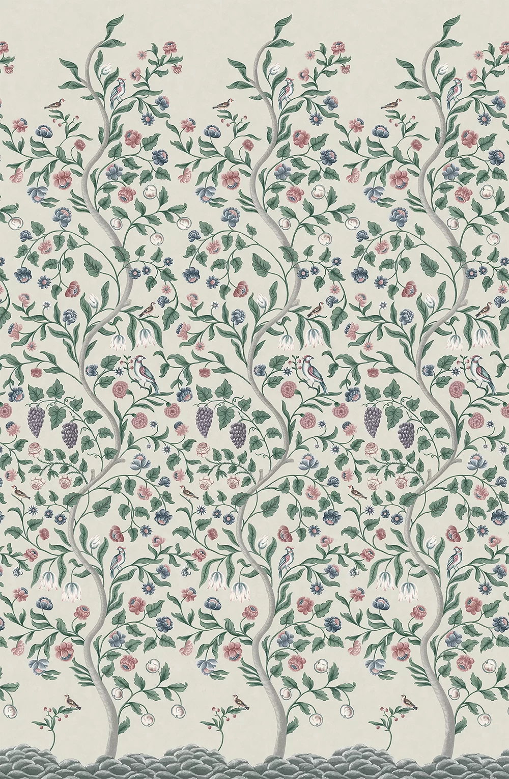 0260MDARBOU - Mandalay Wallpaper Mural - Arbour - Little Greene