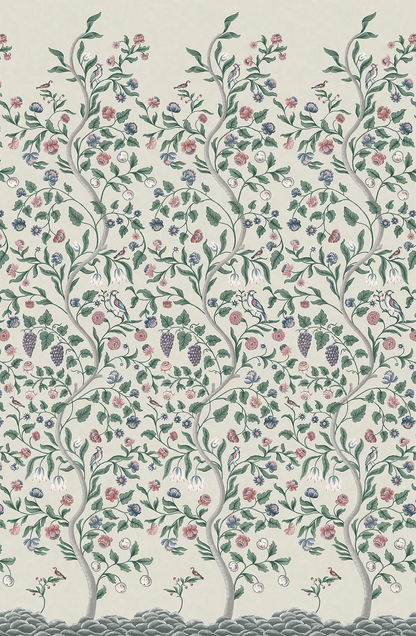 0260MDARBOU - Mandalay Wallpaper Mural - Arbour - Little Greene