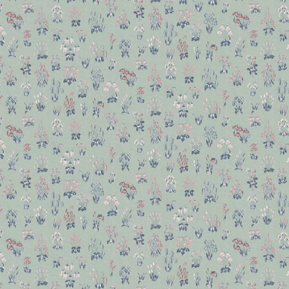 0260MFCHAMB - Millefleur Wallpaper - Chambray - Little Greene