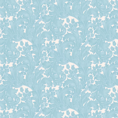 0260TUPOWDE - Tulip Wallpaper - Powder Blue - Little Greene