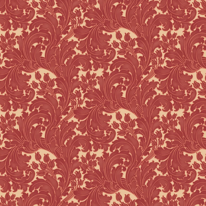 0260TUTHEAT - Tulip Wallpaper - Theatre - Little Greene