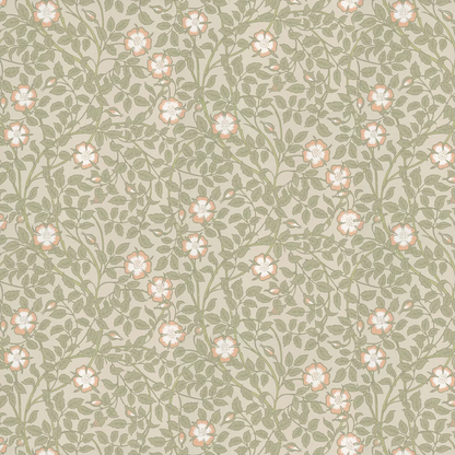 0263BRGMIST - Briar Rose Wallpaper - Green Mist - Little Greene