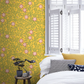 0263BRINDIA - Briar Rose Wallpaper - Indian Yellow - Little Greene