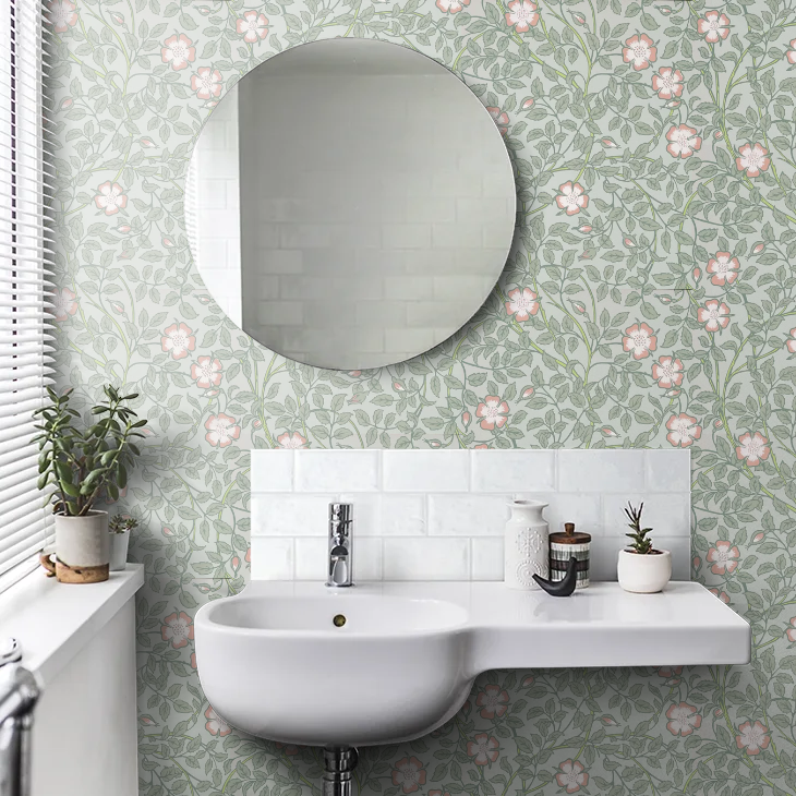 0263BRSALIX - Briar Rose Wallpaper - Salix - Little Greene
