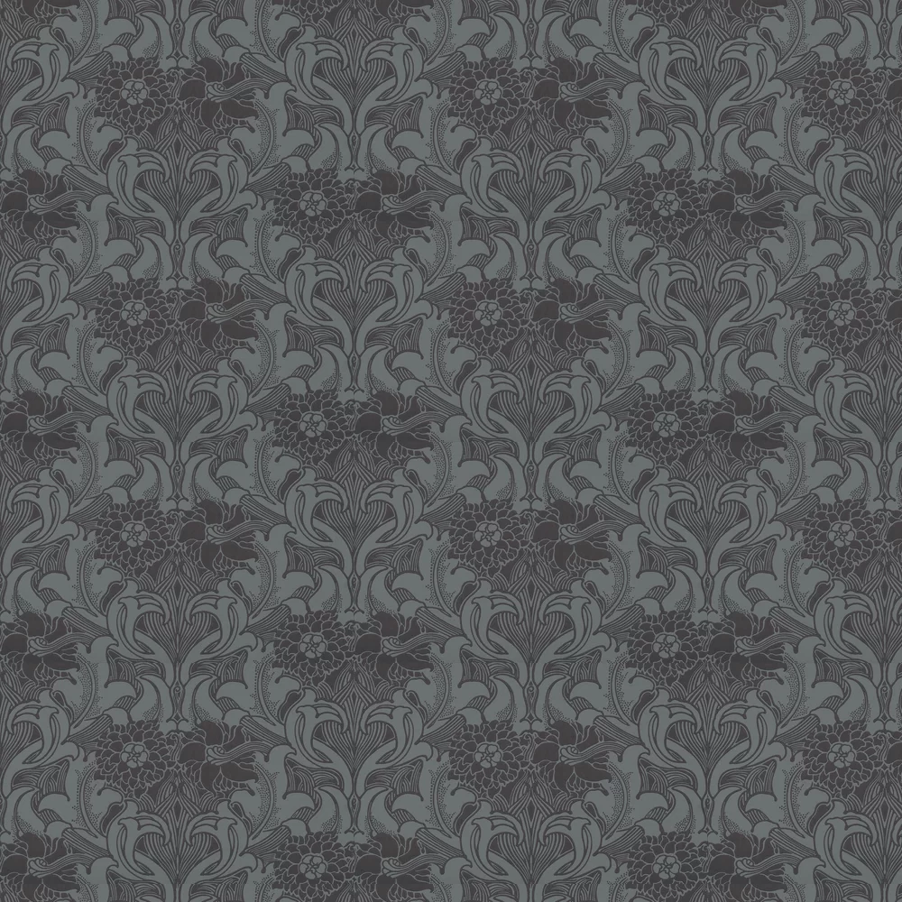 0263DAETRUR - Dahlia Scroll Wallpaper - Etruria - Little Greene