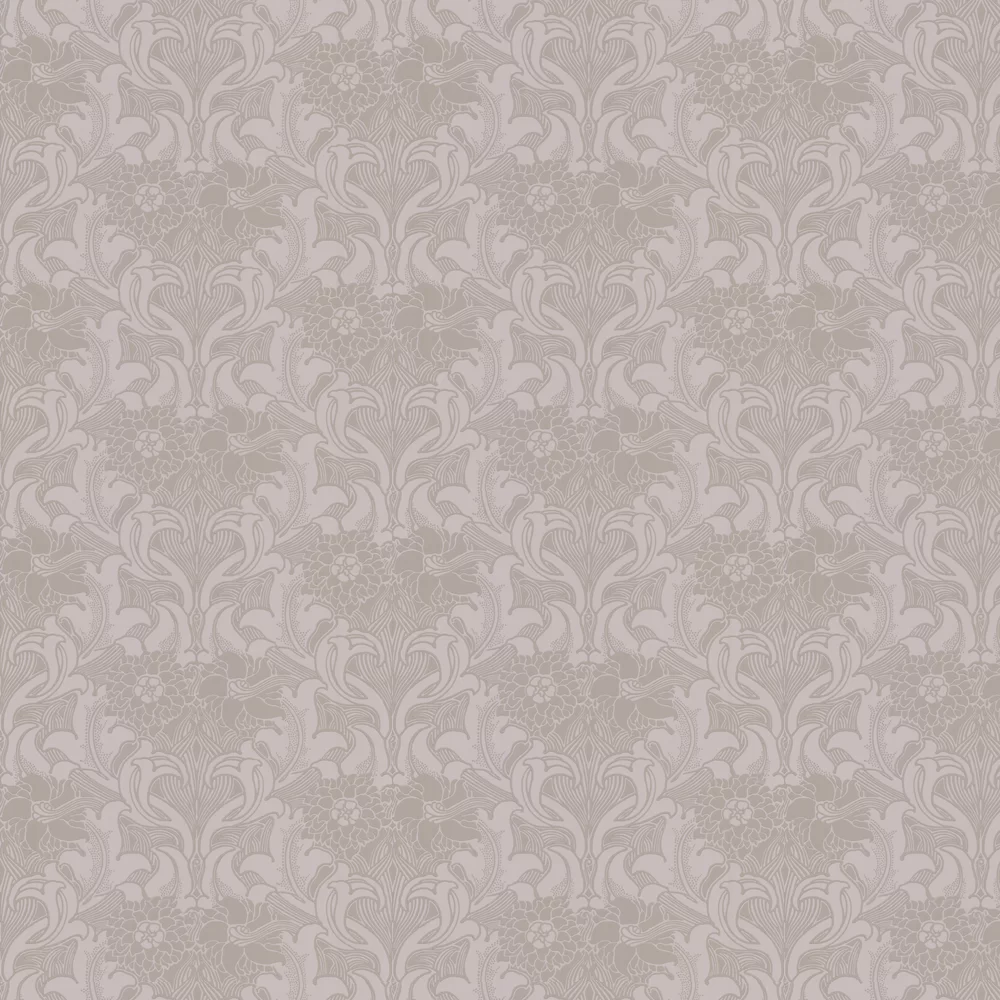 0263DAFRENC - Dahlia Scroll Wallpaper - French Grey - Little Greene