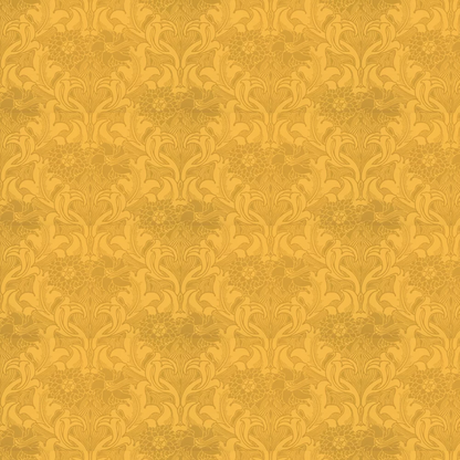 0263DAGIALL - Dahlia Scroll Wallpaper - Giallo - Little Greene