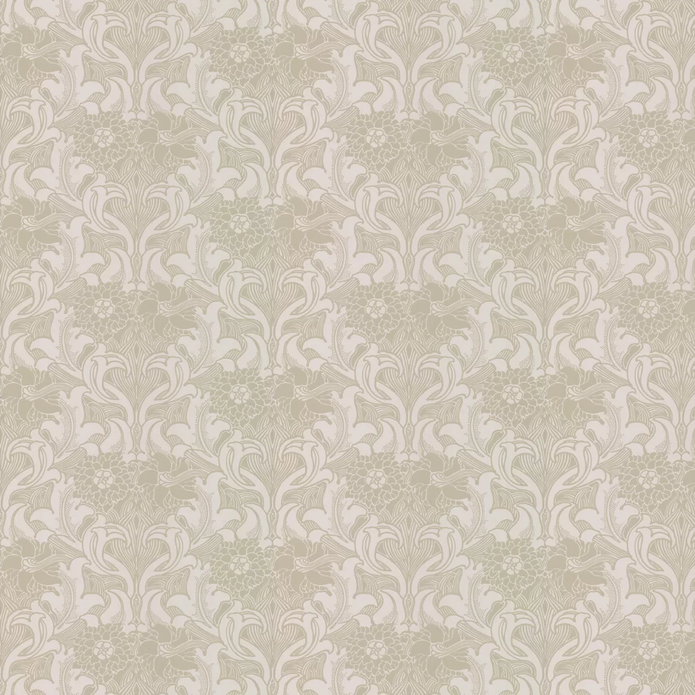 0263DAMIRRO - Dahlia Scroll Wallpaper - Mirror - Little Greene