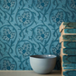 0263HOAIRFO - Hoja Wallpaper - Air Force Blue - Little Greene