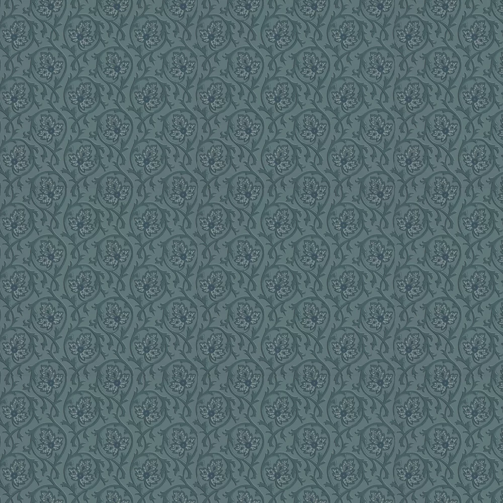0263HOAIRFO - Hoja Wallpaper - Air Force Blue - Little Greene