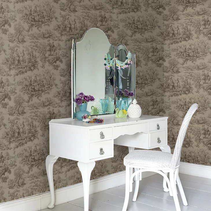 0263LOATTIC - Lovers Toile Wallpaper - Attic II - Little Greene