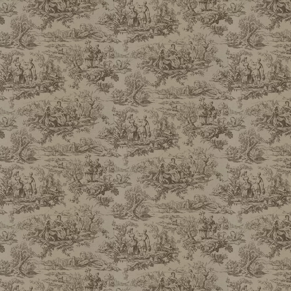 0263LOATTIC - Lovers Toile Wallpaper - Attic II - Little Greene