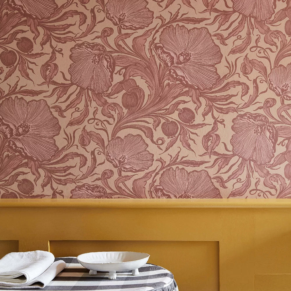 0263PTMASQU - Poppy Trail Wallpaper - Masquerade - Little Greene
