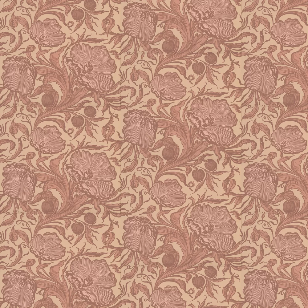 0263PTMASQU - Poppy Trail Wallpaper - Masquerade - Little Greene