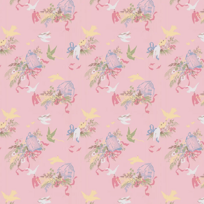 0263VOCONFE - Volieres Wallpaper - Confetti - Little Greene