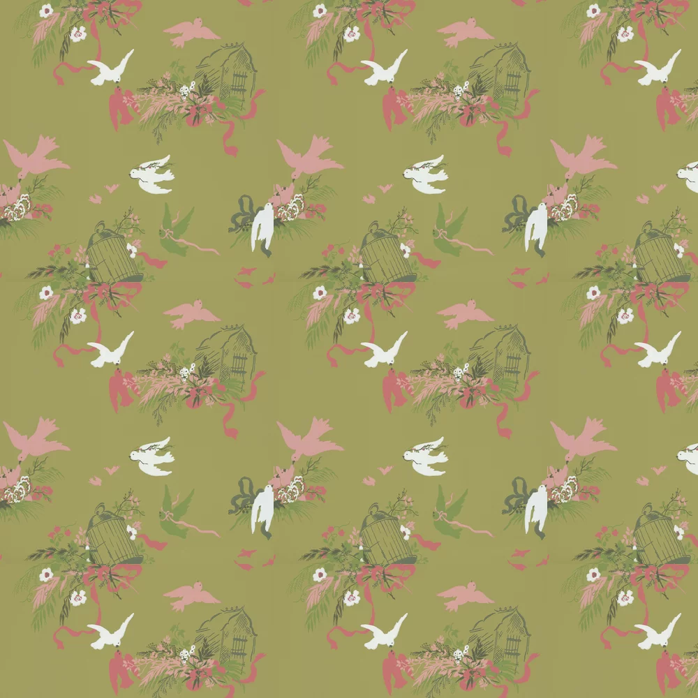 0263VOGARDE - Volieres Wallpaper - Garden - Little Greene