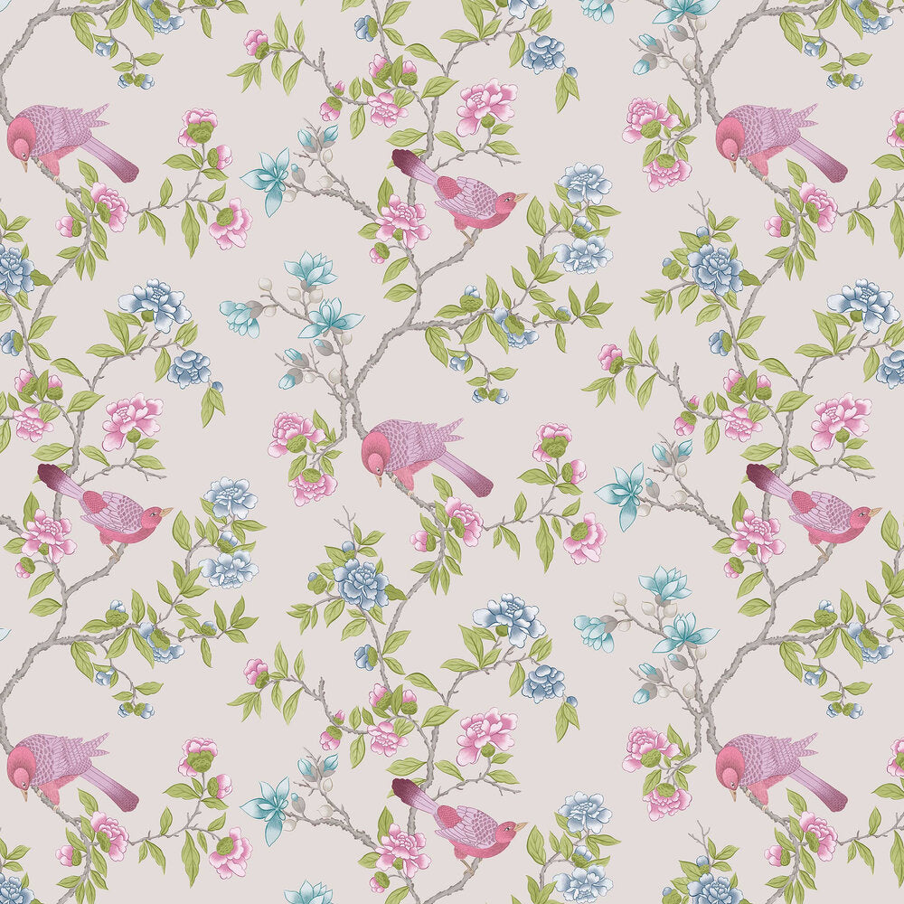 0267ADCHINA - Aderyn Wallpaper - China Clay - Little Greene
