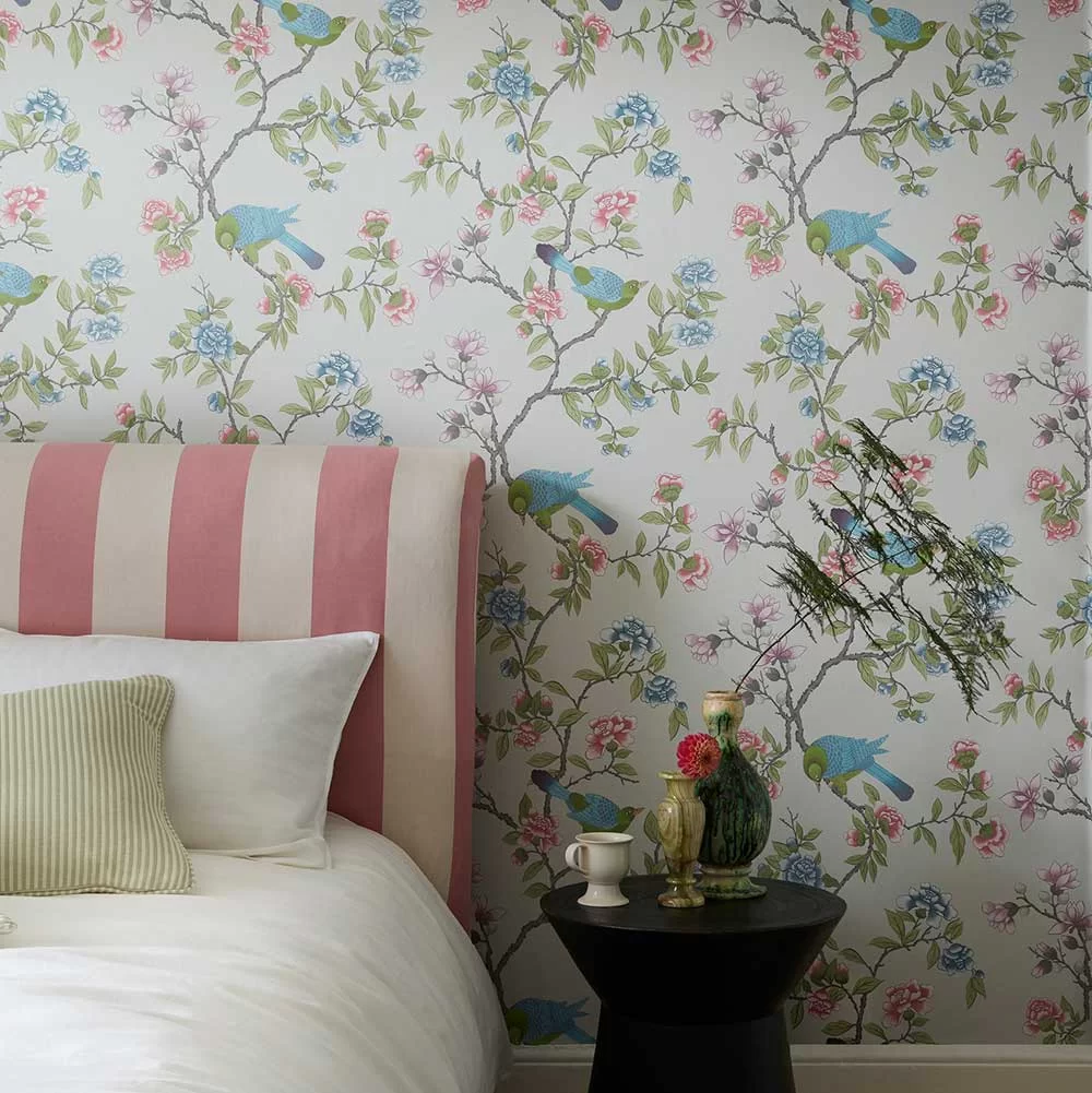 0267ADFRENC - Aderyn Wallpaper - French Grey - Little Greene