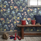 0267ADHICKS - Aderyn Wallpaper - Hicks' Blue - Little Greene