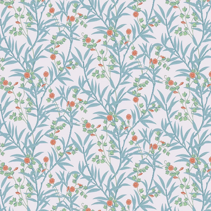 0267BAHEATZ - Bamboo Floral Wallpaper - Heat - Little Greene