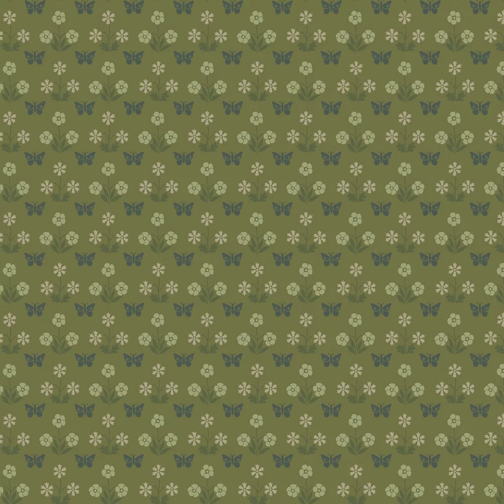 0267BUGARDE - Burges Butterfly Wallpaper - Garden - Little Greene