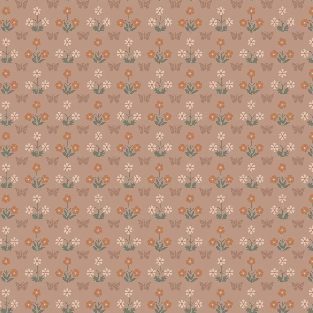 0267BUMASQU - Burges Butterfly Wallpaper - Masquerade - Little Greene