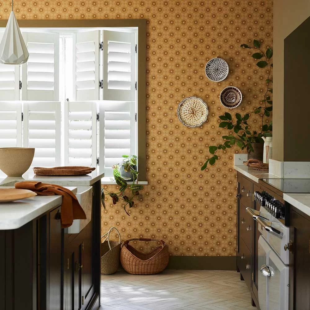 0267DIBOMBO - Ditsy Block Wallpaper - Bombolone - Little Greene