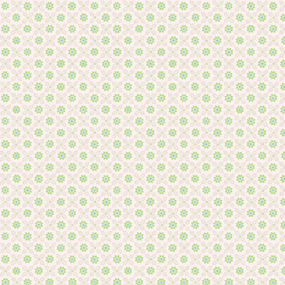 0267DIPHTHA - Ditsy Block Wallpaper - Phthalo - Little Greene